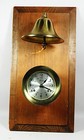 Boston Ships Clock  chelsea  With Large Brass Bell On Presentation Board  Works