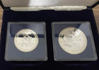 1979 Panama Oficial Proof Silver Set  2  - 5   10 Balboa - Panama Canal Treaty