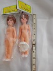Vintage  Fibre-craft 7 5  Moving-eyes Flat Heel Doll No  3000   Lot Of 2