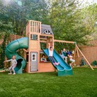 Wooden Swing Set Playset Outdoor Playground Backyard Equipment Children Kidkraft