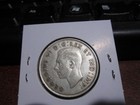 Canada 1940 - 50 Cent Half Dollar Canadian Coin - 80  Silver