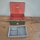 Antique Hmf Bank Vault  Metal Vault  Safe With Key Money Box