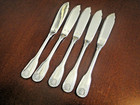 Rare Set 5 Vendome   Arcantia Christofle Silverplate 7 3 4  Fish Knife