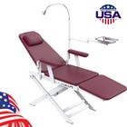 Dental Folding Chair Led Lamp  portable Air Turbine Unit 3 Way Syringe 4hole