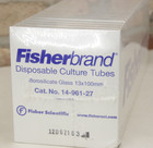  250  Fisher Culture Tubes Borosilicate Glass Disposable 13x100mm 14-961-27 Nos