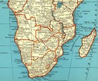 1940 Vintage Africa Map Antique Atlas Map Of Africa Gallery Wall Decor 2409