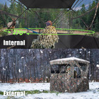 Hunting Blind 270 Degree See Through Ground Blind - 2-3   3-4 Person Pop Up Deer