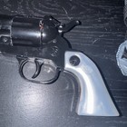 Vintage Cap Gun Die Cast Metal With Ivory Style Grips Full Size Conher W sleeve