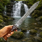 Custom Handmade Forged Damascus Steel Gladiator Gladius Sword Leather Sheath2544