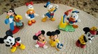 Vintage Walt Disney 8 Pc Set Mickey Mouse Minnie Donald Daisy Goofy Pvc Figurine