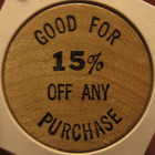 Vintage The Record Trader Palm Beach  Fl Wooden Nickel - Token Florida