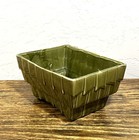 Cookson Pottery Vintage Rectangular Green Drip Glaze Planter Cp-746