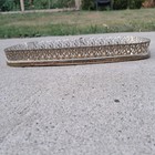 Vtg Ornate Silver Tone Filigree Mirrored Vanity Tray Dresser Jewelry Organizer