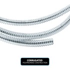 United Pacific 34800 72-inch Chrome Wire Loom - 1 4-inch Diameter - 1 Unit