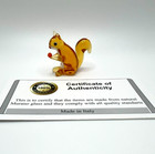 Murano Glass Handcrafted Unique Art  Lovely Squirrel Figurine Size 1  Glass Art