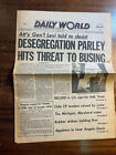 Daily World  daily Worker  5 20 76 Desegrgation busing Angela Davis
