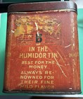 Vintage Early 1900 s Old Glory Cigars Tobacco Tin Humidor Canister