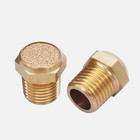 10pcs Brass Pneumatic Muffler Filter Noise Silencer  Hex Sintered Silencer Ai   