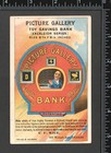 Super Rare  - Picture Gallery Mechanical Bank 1885 Sr b pg Victorian Trade Card