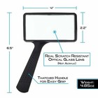 Handheld Rectangular 3x Magnifier Magnifying Glass Loupe For Reading Jewelry  Us