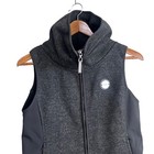 Noel Asmar Equestrian Vest Women   s Small Gray Full Zip Horse Riding Sleeveless