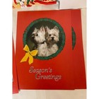 Assorted Vintage Christmas Greeting Cards Lot Of 26 Kittens Dogs W envelopes New