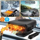 12v Portable Car Ceramic Heater 12v 4 In 1 Car Heating Fan Defroster Demister