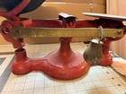 Vintage Red Cast Iron Fairbanks Scale No 2 Mercantile Goods Candy Scale