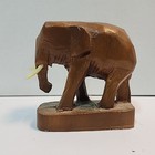 Elephant - Teak Wood Carved  - Thailand - 4x4 Inches