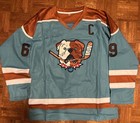 Sudbury Blueberry Bulldogs Shoresy Jersey   69  Size- L  New W o Tags  Blue