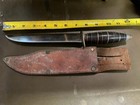 Wwii Theatre Knife Black Silver   Gold Handle