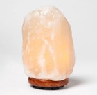     new     Himalayan Glow Natural Salt Lamp With Dimmer   Neem Wooden Base