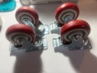 4 Heavy Duty Swivel Plate 4    Caster Wheels Polyurethane Wheels  W brake