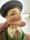 Vintage Arni  Mechanical Bottle Stopper     Carved Man