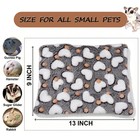 Guinea Pig Bed 2 Pcs Fleece Cage Liners Coffee Purple Waterproof 9x13