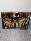 Circleware Glass Skull Shot Glasses Set Of  6