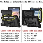 Heavy Duty Stand Case For Ipad A16  10th 9th 8th 7th Gen   Air 4 5 Rugged Cover