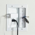 Sanus Bsa-iwp1-w1 In-wall Cable Concealer Recessed Power Kit For Mounted Tvs