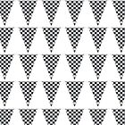 Checkered Flags Black And White 30   100    Ft Pennant Racing Banner Nascar Theme