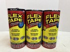 3x New Flex Tape Super Strong Rubberized Waterproof Repair Tape Black 8 In X 5ft