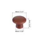 200pcs 5mm 3 16   Dia Plastic Screw Hole Plugs Cover For Furniture  Red Brown