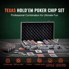300-piece Poker Chip Set With Aluminum Case Cards 11 5 Gram Casino Chips
