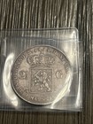 1845 Netherlands 2-1 2 Gulden Coin  Willem Ii  Silver Coin