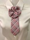 New   Tie Women s  Silk 100  Italy  Collar  Necklace  Necktie  Cravat  Hand-made