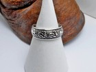 Adjustable Rabbit Textured Toe Ring 925 Sterling Silver  Handmade Womens Ring