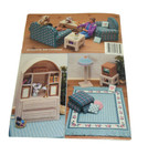 Plastic Canvas Fashion Doll Barbie Living Room Furniture Patterns Asn 3085 Vg Fs
