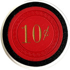 Casino Chip  Bank Club Casino   10 Cents Reno Casino Legends Hall Of Fame