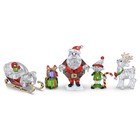 Swarovski Crystal Holiday Cheers Santa Story Set Figurine  Multicolored  5713797
