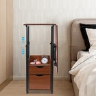 Overbed Laptop Table Desk Bed Table Folding Overbed Writing Table   Wheel Drawer