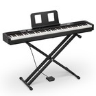 Donner Dep-20 Lite Digital Piano Keyboard 88 Weighted Keys   Stand Sustain Pedal